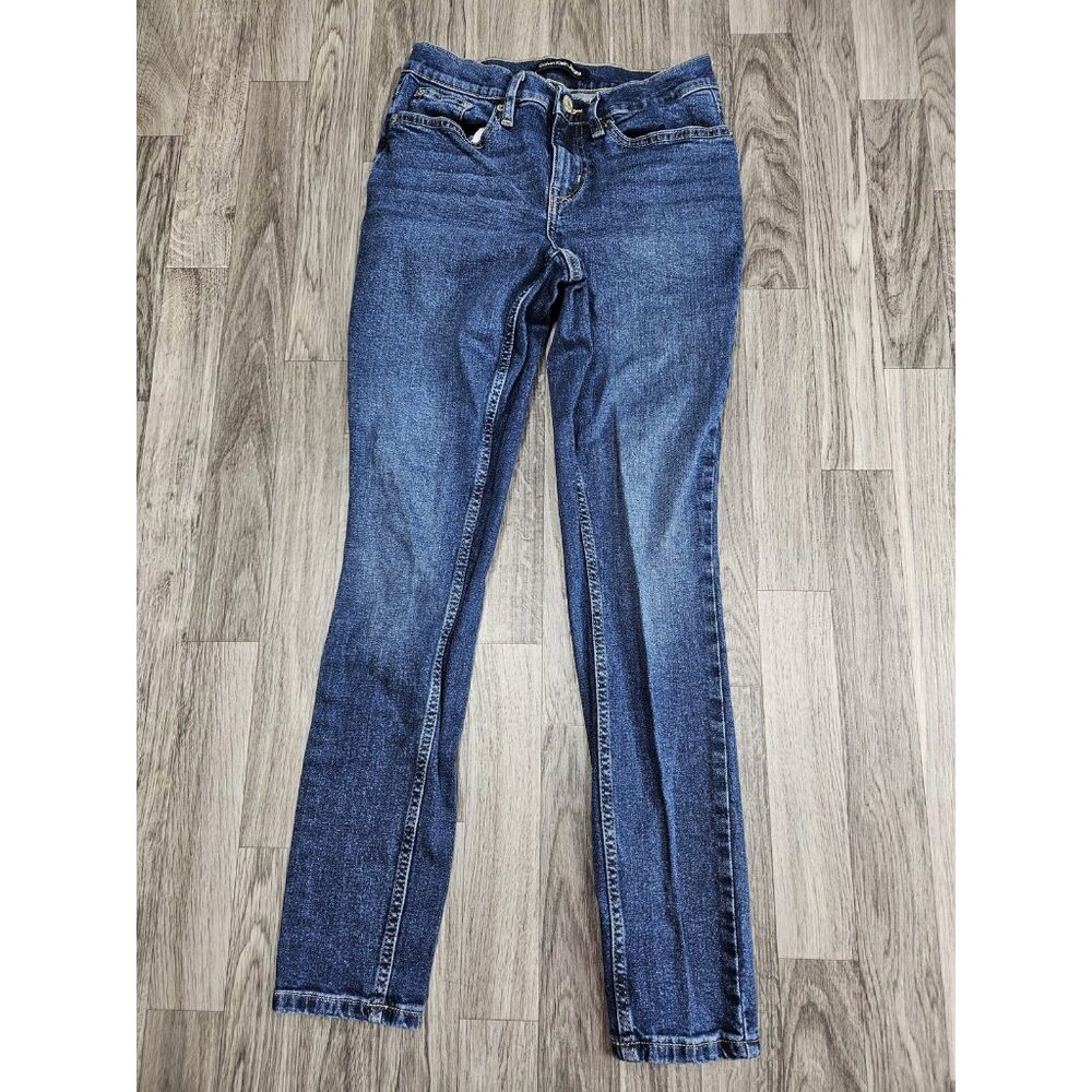 Calvin Klein Jeans Womens 26 Blue Mid Rise Skinny Stretch‎ Denim Classic